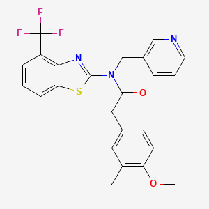 2-(4-methoxy-3-methylphenyl)-N-(pyridin-3-ylmethyl)-N-(4-(trifluoromethyl)benzo[d]thiazol-2-yl)acetamide