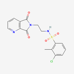 3-chloro-N-(2-(5,7-dioxo-5H-pyrrolo[3,4-b]pyridin-6(7H)-yl)ethyl)-2-methylbenzenesulfonamide