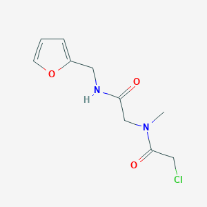2-[(2-chloroacetyl)-methylamino]-N-(furan-2-ylmethyl)acetamide