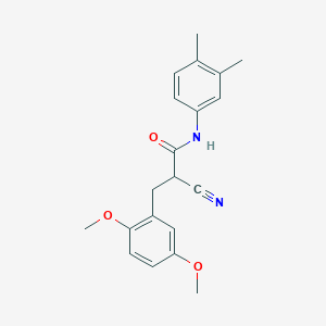 2-cyano-3-(2,5-dimethoxyphenyl)-N-(3,4-dimethylphenyl)propanamide