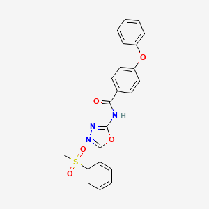N-(5-(2-(methylsulfonyl)phenyl)-1,3,4-oxadiazol-2-yl)-4-phenoxybenzamide