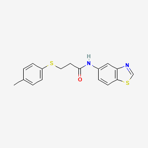 N-(benzo[d]thiazol-5-yl)-3-(p-tolylthio)propanamide