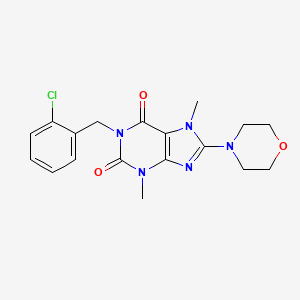 1-(2-chlorobenzyl)-3,7-dimethyl-8-morpholino-1H-purine-2,6(3H,7H)-dione