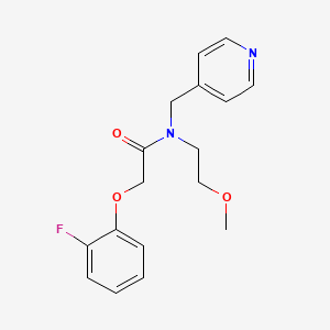 2-(2-fluorophenoxy)-N-(2-methoxyethyl)-N-(pyridin-4-ylmethyl)acetamide