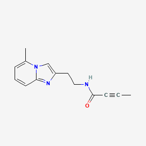 molecular formula C14H15N3O B2915564 N-(2-{5-methylimidazo[1,2-a]pyridin-2-yl}ethyl)but-2-ynamide CAS No. 2411313-04-5
