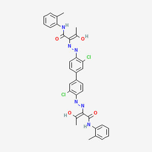 molecular formula C34H30Cl2N6O4 B2915567 Pigment Yellow 14 CAS No. 5102-83-0; 6358-85-6