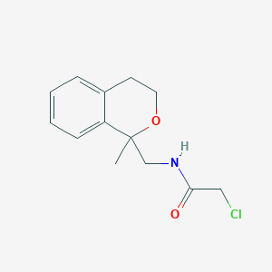 2-Chloro-N-[(1-methyl-3,4-dihydroisochromen-1-yl)methyl]acetamide