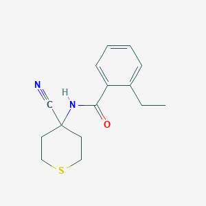 N-(4-Cyanothian-4-yl)-2-ethylbenzamide