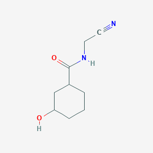 N-(Cyanomethyl)-3-hydroxycyclohexane-1-carboxamide