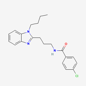 N-[3-(1-butyl-1H-benzimidazol-2-yl)propyl]-4-chlorobenzamide