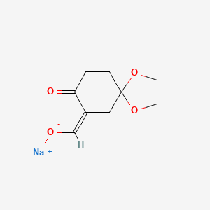 (Z)-(8-Oxo-1,4-dioxaspiro[4.5]dec-7-ylidene)methanolate (Na+)