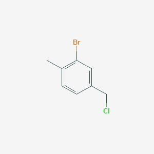 molecular formula C8H8BrCl B2915624 2-Bromo-4-(chloromethyl)-1-methylbenzene CAS No. 68120-34-3