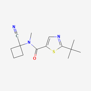 2-tert-butyl-N-(1-cyanocyclobutyl)-N-methyl-1,3-thiazole-5-carboxamide