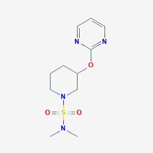 N,N-dimethyl-3-(pyrimidin-2-yloxy)piperidine-1-sulfonamide