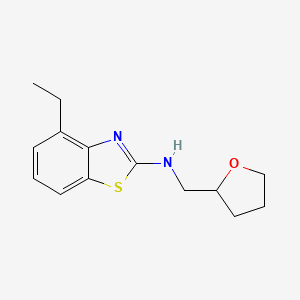 4-ethyl-N-((tetrahydrofuran-2-yl)methyl)benzo[d]thiazol-2-amine