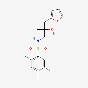 N-(3-(furan-2-yl)-2-hydroxy-2-methylpropyl)-2,4,5-trimethylbenzenesulfonamide