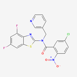 5-chloro-N-(4,6-difluorobenzo[d]thiazol-2-yl)-2-nitro-N-(pyridin-3-ylmethyl)benzamide