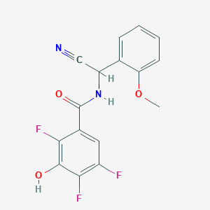 N-[Cyano-(2-methoxyphenyl)methyl]-2,4,5-trifluoro-3-hydroxybenzamide