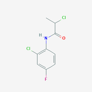 molecular formula C9H8Cl2FNO B2915680 2-chloro-N-(2-chloro-4-fluorophenyl)propanamide CAS No. 571153-08-7