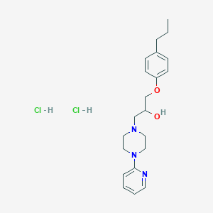 1-(4-Propylphenoxy)-3-(4-(pyridin-2-yl)piperazin-1-yl)propan-2-ol dihydrochloride