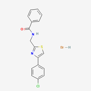 N-{[4-(4-chlorophenyl)-1,3-thiazol-2-yl]methyl}benzamide hydrobromide