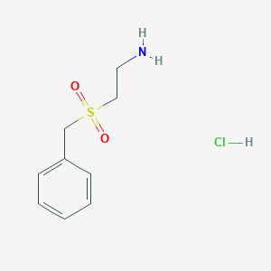 molecular formula C9H14ClNO2S B2915709 2-Phenylmethanesulfonylethan-1-amine hydrochloride CAS No. 115861-63-7