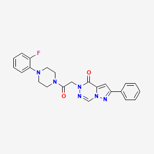 5-{2-[4-(2-fluorophenyl)piperazin-1-yl]-2-oxoethyl}-2-phenylpyrazolo[1,5-d][1,2,4]triazin-4(5H)-one