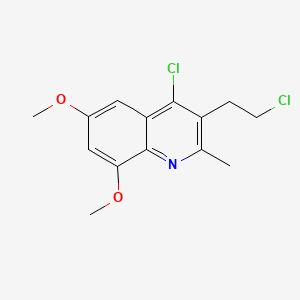 4-Chloro-3-(2-chloroethyl)-6,8-dimethoxy-2-methylquinoline