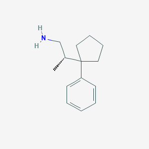 (2S)-2-(1-Phenylcyclopentyl)propan-1-amine
