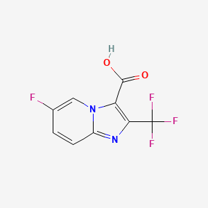 6-Fluoro-2-(trifluoromethyl)imidazo[1,2-A]pyridine-3-carboxylic acid