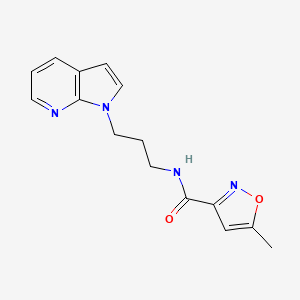 N-(3-(1H-pyrrolo[2,3-b]pyridin-1-yl)propyl)-5-methylisoxazole-3-carboxamide