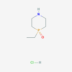 molecular formula C6H15ClNOP B2915725 4-Ethyl-1,4-azaphosphinane 4-oxide hydrochloride CAS No. 1003315-38-5