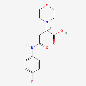 4-((4-Fluorophenyl)amino)-2-morpholino-4-oxobutanoic acid