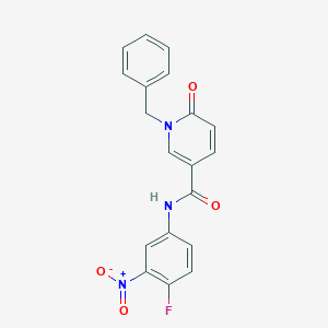 1-benzyl-N-(4-fluoro-3-nitrophenyl)-6-oxo-1,6-dihydropyridine-3-carboxamide