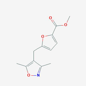 molecular formula C12H13NO4 B2915785 Methyl 5-((3,5-dimethylisoxazol-4-yl)methyl)furan-2-carboxylate CAS No. 2107525-41-5