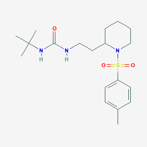 molecular formula C19H31N3O3S B2915788 1-(Tert-butyl)-3-(2-(1-tosylpiperidin-2-yl)ethyl)urea CAS No. 887202-58-6