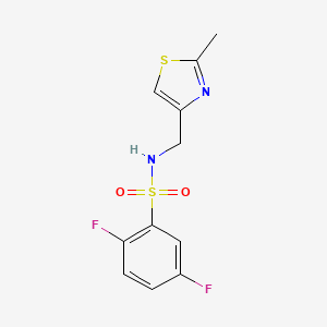 2,5-difluoro-N-[(2-methyl-1,3-thiazol-4-yl)methyl]benzenesulfonamide