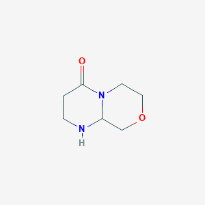 molecular formula C7H12N2O2 B2915792 Octahydropyrimido[2,1-c]morpholin-4-one CAS No. 2173999-24-9