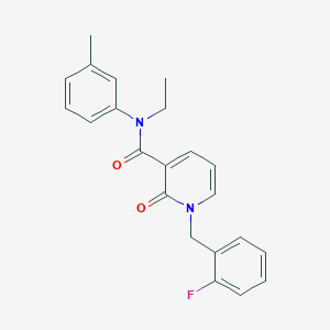 N-ethyl-1-(2-fluorobenzyl)-2-oxo-N-(m-tolyl)-1,2-dihydropyridine-3-carboxamide