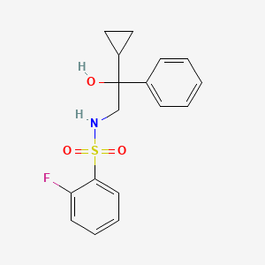 N-(2-cyclopropyl-2-hydroxy-2-phenylethyl)-2-fluorobenzenesulfonamide
