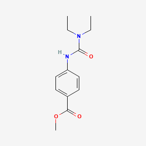molecular formula C13H18N2O3 B2915817 methyl 4-[(diethylcarbamoyl)amino]benzoate CAS No. 501105-05-1