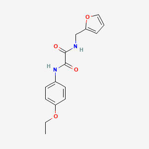 molecular formula C15H16N2O4 B2915822 N'-(4-ethoxyphenyl)-N-[(furan-2-yl)methyl]ethanediamide CAS No. 331863-32-2