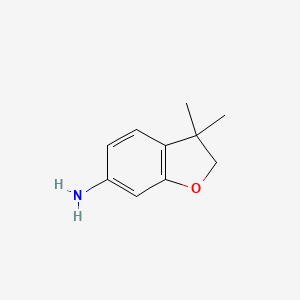 molecular formula C10H13NO B2915836 3,3-Dimethyl-2,3-dihydro-1-benzofuran-6-amine CAS No. 1135492-28-2