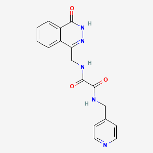 molecular formula C17H15N5O3 B2915850 N-[(4-oxo-3,4-dihydrophthalazin-1-yl)methyl]-N'-[(pyridin-4-yl)methyl]ethanediamide CAS No. 923139-11-1