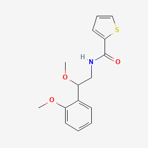 molecular formula C15H17NO3S B2915864 N-[2-methoxy-2-(2-methoxyphenyl)ethyl]thiophene-2-carboxamide CAS No. 1798659-36-5