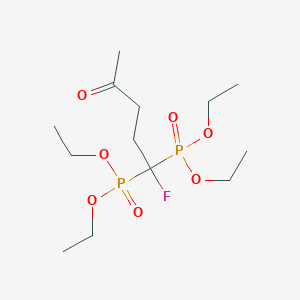 Tetraethyl (1-fluoro-4-oxopentane-1,1-diyl)bis(phosphonate)