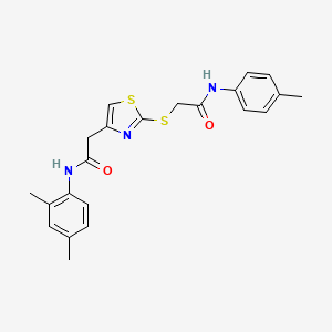 N-(2,4-dimethylphenyl)-2-(2-((2-oxo-2-(p-tolylamino)ethyl)thio)thiazol-4-yl)acetamide