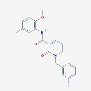 1-(3-fluorobenzyl)-N-(2-methoxy-5-methylphenyl)-2-oxo-1,2-dihydropyridine-3-carboxamide