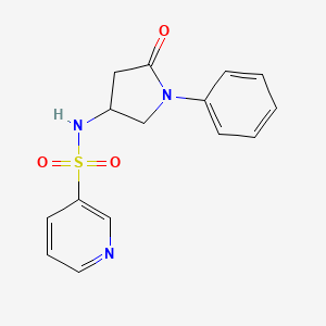 N-(5-oxo-1-phenylpyrrolidin-3-yl)pyridine-3-sulfonamide