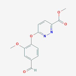 Methyl 6-(4-formyl-2-methoxyphenoxy)pyridazine-3-carboxylate